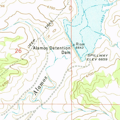 United States Geological Survey Lybrook SE, NM (1966, 24000-Scale) digital map
