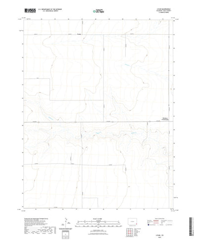 United States Geological Survey Lycan, CO (2022, 24000-Scale) digital map