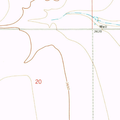 United States Geological Survey Lycan NE, CO-KS (1971, 24000-Scale) digital map