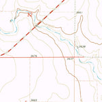 United States Geological Survey Lycan SE, CO-KS (1971, 24000-Scale) digital map