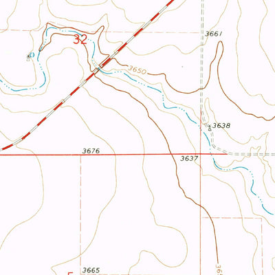 United States Geological Survey Lycan SE, CO-KS (1971, 24000-Scale) digital map