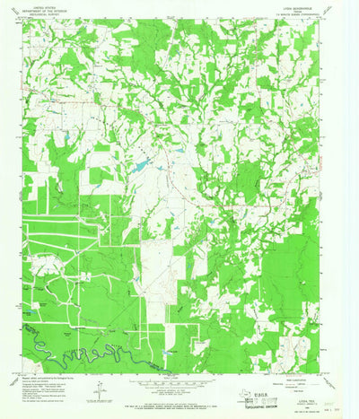 United States Geological Survey Lydia, TX (1965, 24000-Scale) digital map