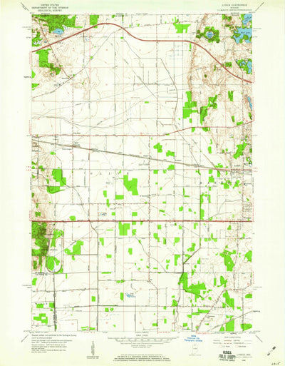 United States Geological Survey Lydick, IN (1958, 24000-Scale) digital map