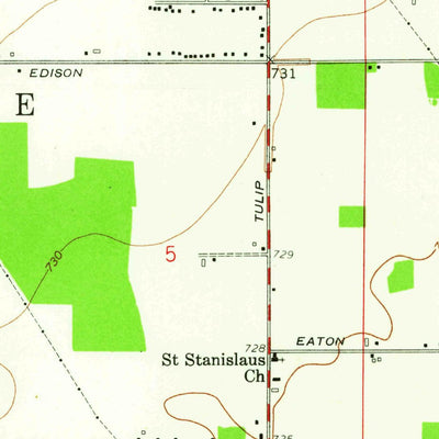 United States Geological Survey Lydick, IN (1958, 24000-Scale) digital map