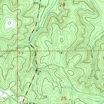 United States Geological Survey Lyeffion, AL (1971, 24000-Scale) digital map