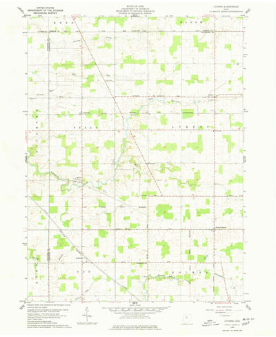 United States Geological Survey Lykens, OH (1960, 24000-Scale) digital map
