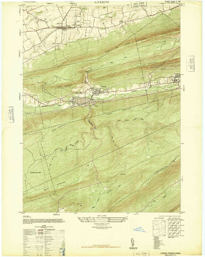 United States Geological Survey Lykens, PA (1947, 24000-Scale) digital map