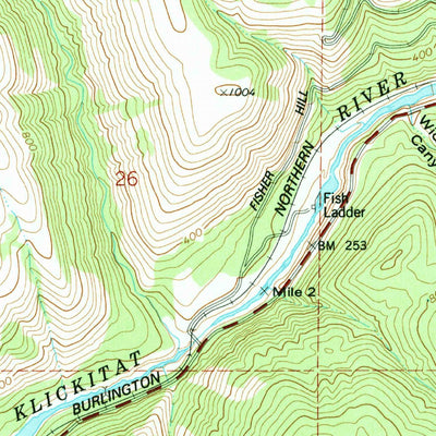 United States Geological Survey Lyle, WA-OR (1978, 24000-Scale) digital map