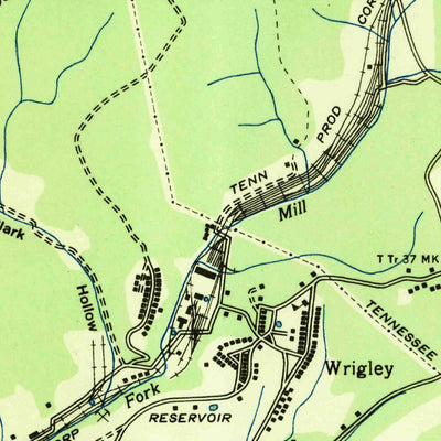 United States Geological Survey Lyles, TN (1936, 24000-Scale) digital map