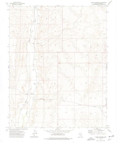 United States Geological Survey Lyman Crossing, NV (1973, 24000-Scale) digital map