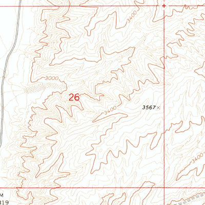 United States Geological Survey Lyman Crossing, NV (1973, 24000-Scale) digital map