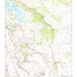 United States Geological Survey Lyman Lake, AZ (1971, 24000-Scale) digital map