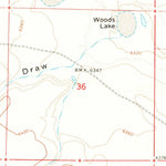 United States Geological Survey Lyman Lake SW, AZ (1971, 24000-Scale) digital map