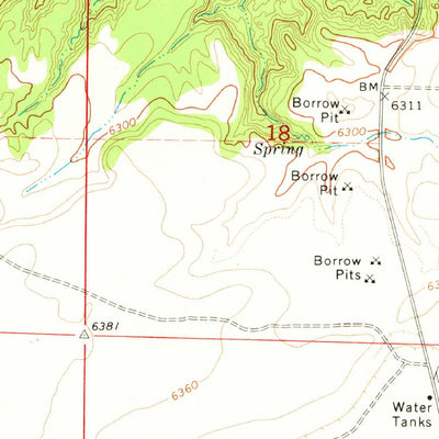 United States Geological Survey Lyman Lake SW, AZ (1971, 24000-Scale) digital map