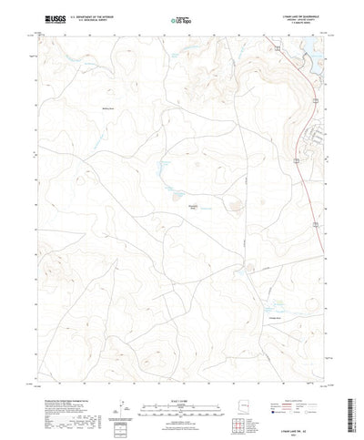 United States Geological Survey Lyman Lake SW, AZ (2021, 24000-Scale) digital map
