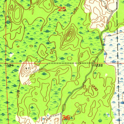 United States Geological Survey Lyman Lake, WI (1954, 24000-Scale) digital map