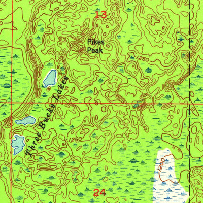 United States Geological Survey Lyman Lake, WI (1954, 24000-Scale) digital map