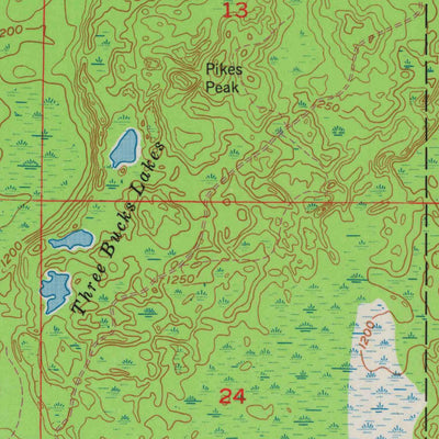 United States Geological Survey Lyman Lake, WI (1961, 24000-Scale) digital map