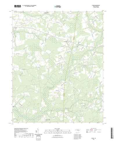 United States Geological Survey Lyman, NC (2022, 24000-Scale) digital map