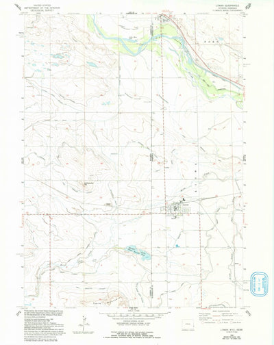 United States Geological Survey Lyman, NE-WY (1960, 24000-Scale) digital map