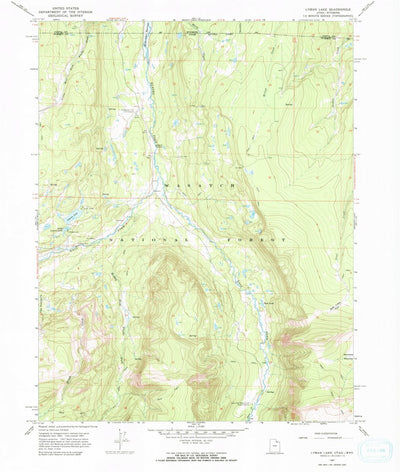 United States Geological Survey Lyman, UT (1967, 24000-Scale) digital map