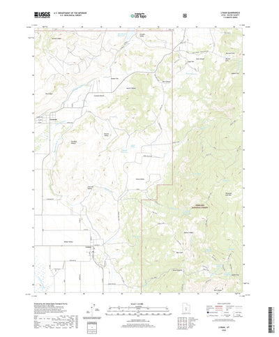 United States Geological Survey Lyman, UT (2020, 24000-Scale) digital map