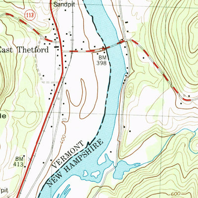 United States Geological Survey Lyme, NH-VT (1981, 24000-Scale) digital map