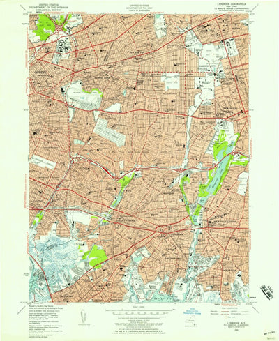 United States Geological Survey Lynbrook, NY (1954, 24000-Scale) digital map