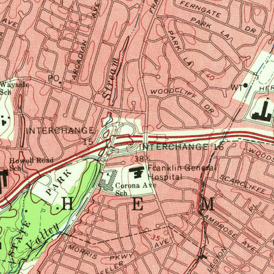 United States Geological Survey Lynbrook, NY (1969, 24000-Scale) digital map