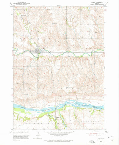 United States Geological Survey Lynch, NE (1950, 24000-Scale) digital map