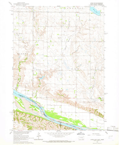 United States Geological Survey Lynch NE, SD-NE (1964, 24000-Scale) digital map