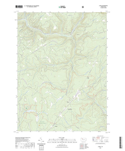 United States Geological Survey Lynch, PA (2023, 24000-Scale) digital map