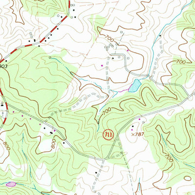 United States Geological Survey Lynch Station, VA (1966, 24000-Scale) digital map