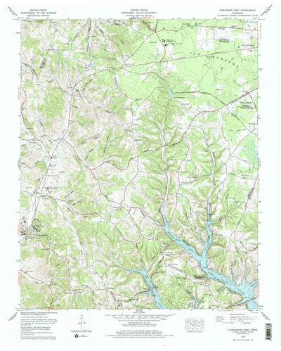 United States Geological Survey Lynchburg East, TN (1978, 24000-Scale) digital map