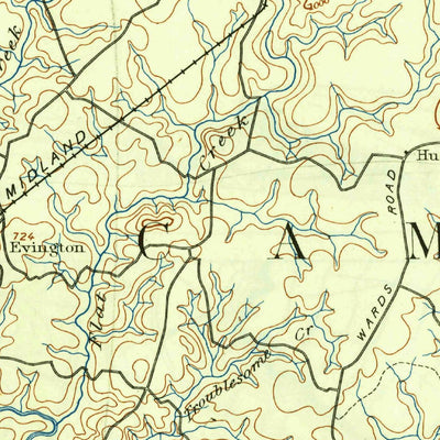United States Geological Survey Lynchburg, VA (1892, 125000-Scale) digital map