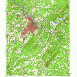 United States Geological Survey Lynchburg, VA (1950, 62500-Scale) digital map