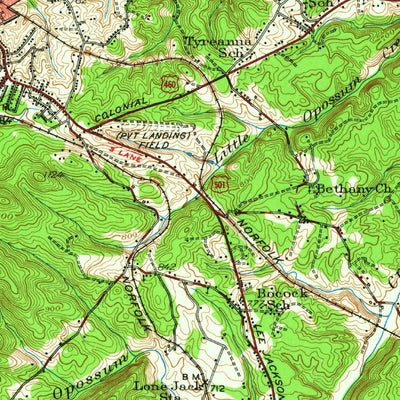 United States Geological Survey Lynchburg, VA (1950, 62500-Scale) digital map
