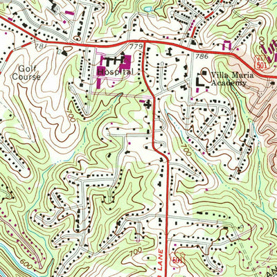 United States Geological Survey Lynchburg, VA (1963, 24000-Scale) digital map