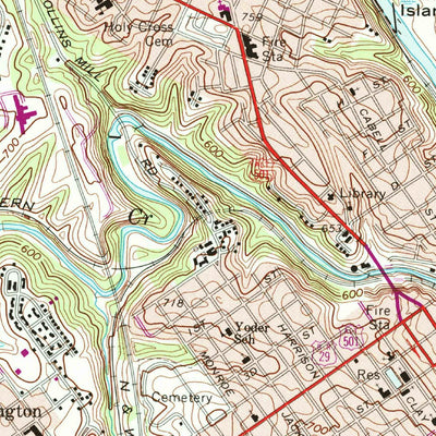 United States Geological Survey Lynchburg, VA (1963, 24000-Scale) digital map