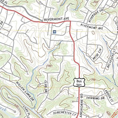 United States Geological Survey Lynchburg, VA (2022, 24000-Scale) digital map