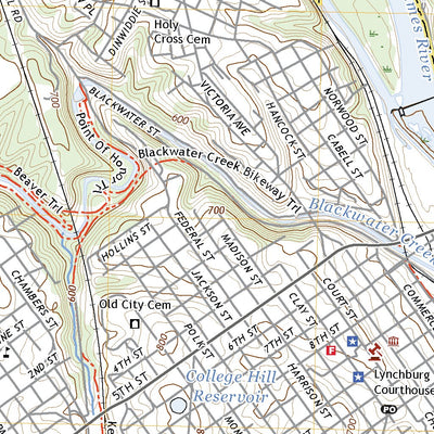 United States Geological Survey Lynchburg, VA (2022, 24000-Scale) digital map