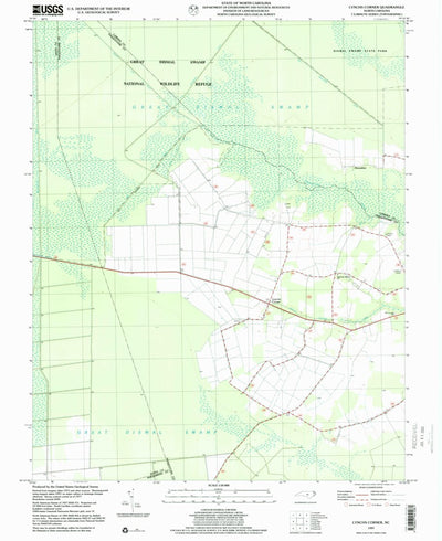 United States Geological Survey Lynchs Corner, NC (1997, 24000-Scale) digital map