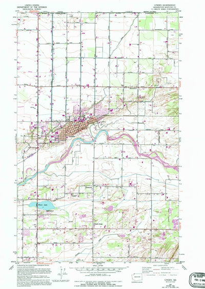United States Geological Survey Lynden, WA (1952, 24000-Scale) digital map