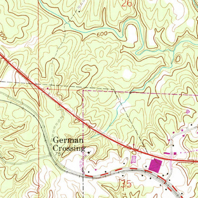 United States Geological Survey Lynn, AL (1958, 24000-Scale) digital map