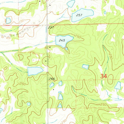 United States Geological Survey Lynn Creek, MS (1973, 24000-Scale) digital map
