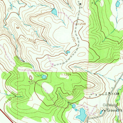 United States Geological Survey Lynn Creek, TX (1964, 24000-Scale) digital map