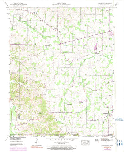 United States Geological Survey Lynn Grove, KY-TN (1951, 24000-Scale) digital map