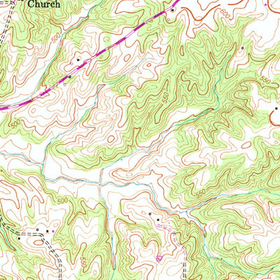 United States Geological Survey Lynn Grove, KY-TN (1951, 24000-Scale) digital map