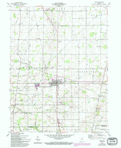United States Geological Survey Lynn, IN (1960, 24000-Scale) digital map