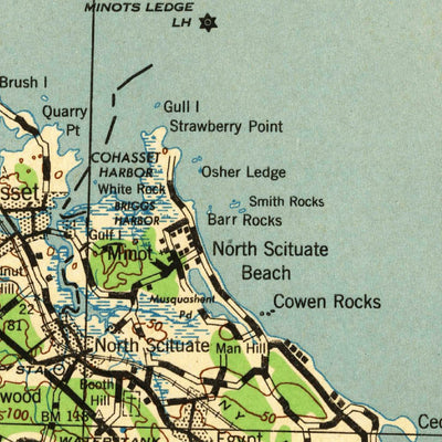 United States Geological Survey Lynn, MA (1943, 25000-Scale) digital map